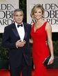 Stacy Keibler ya se lució con un espectacular vestido rojo en la gala de los 'Globos de Oro', donde su novio, George Clooney, se llevó la estatuilla a mejor actor