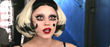Lady Gaga con excesivo maquillaje