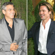 George Clooney y Brad Pitt son dos de los 'maduros' más deseados - Bien haría Keanu Reeves en intentar parecerse a ellos si quiere olvidar cualquier tipo de crisis