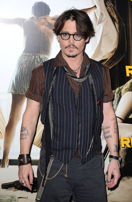 Johnny Depp - Johnny Depp durante la presentación de la película Johnny Depp - Johnny Depp durante la presentación de la película