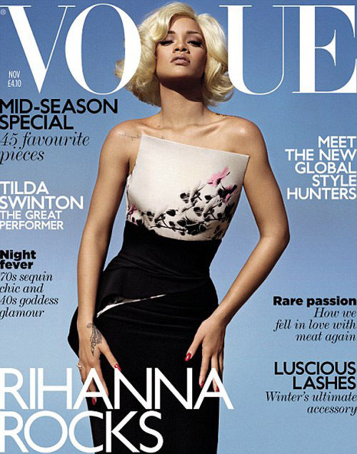 Rihanna, Marilyn Monroe - Rihanna aparece en la portada de Noviembre de Vogue con nuevo corte de pelo. Rihanna, Marilyn Monroe - Rihanna aparece en la portada de Noviembre de Vogue con nuevo corte de pelo.