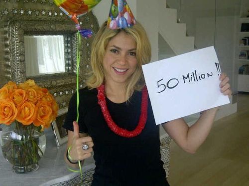 Shakira - Shakira festejó tener 50 millones de amigos Shakira - Shakira festejó tener 50 millones de amigos